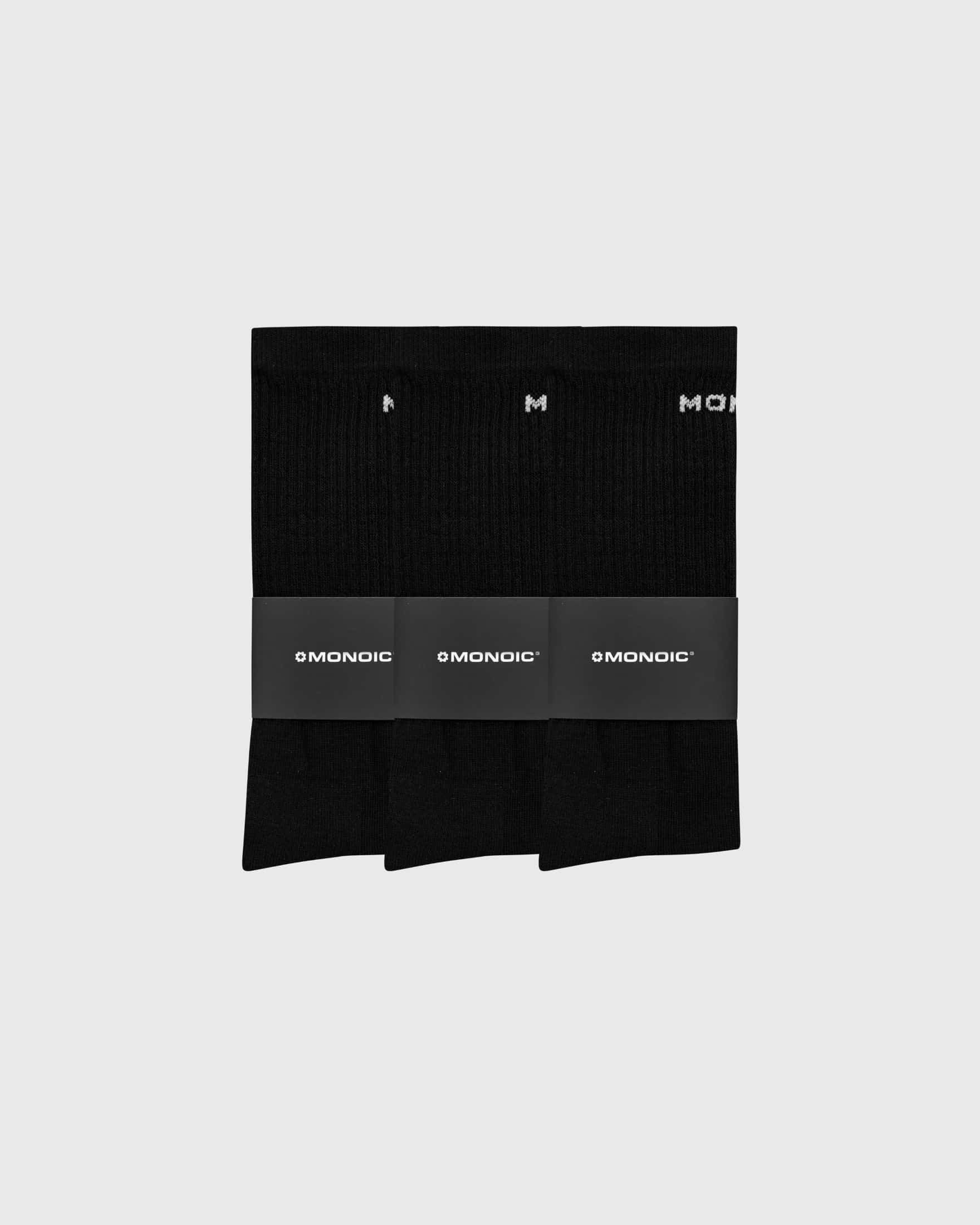 3 Pack Medias Monoic- Negras