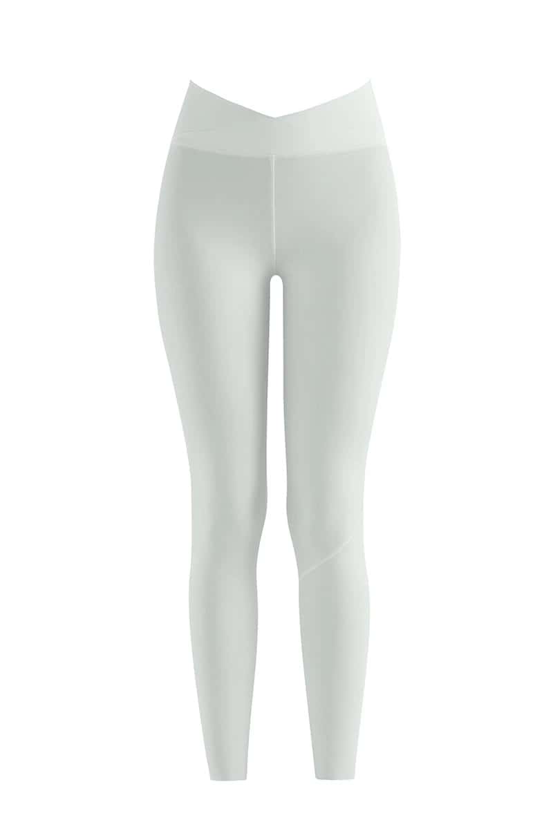 CROSSED V LEGGINGS IN VANILLA ICE - miniatura 2