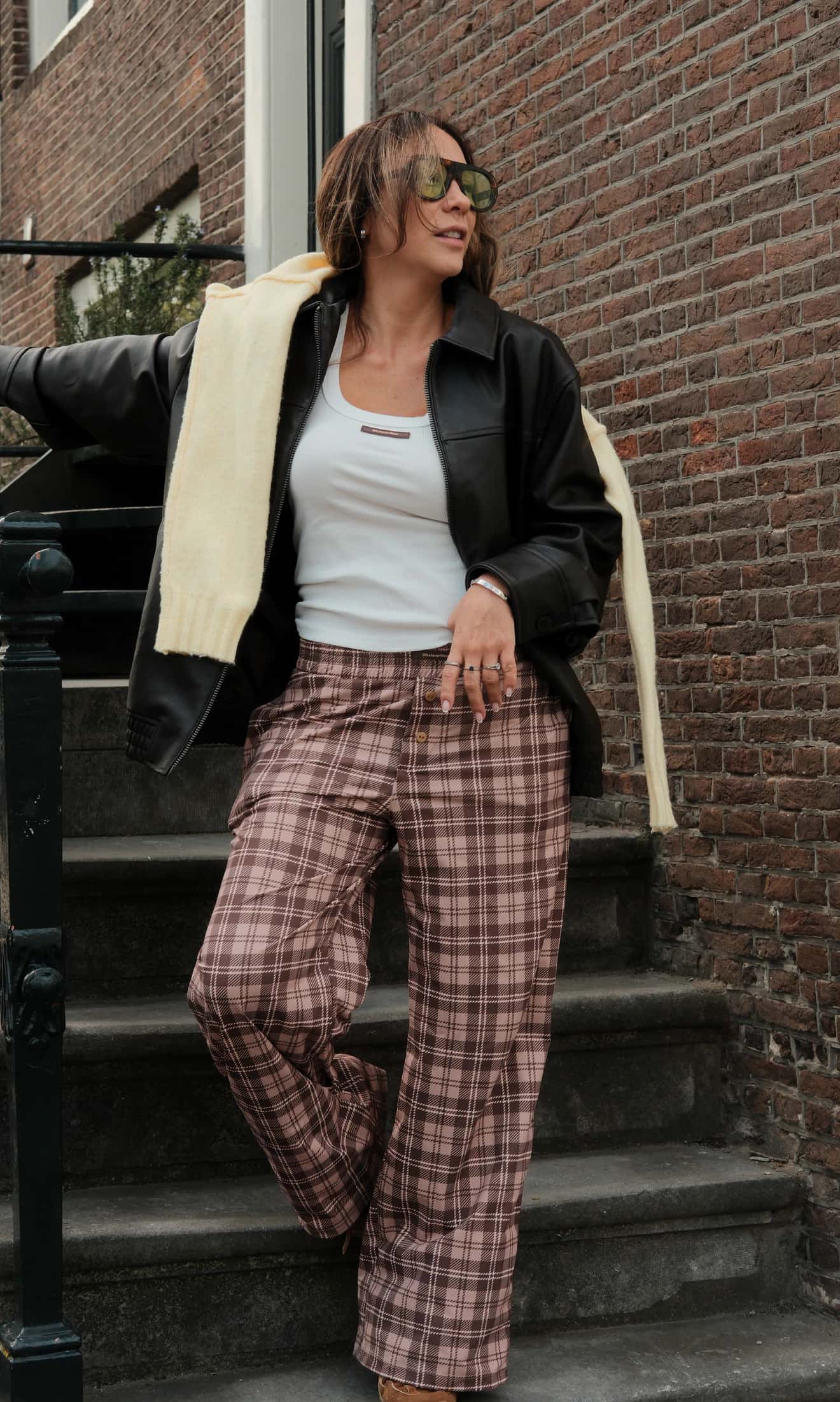 Set Pantalon London Mocha Plaid - miniatura 2