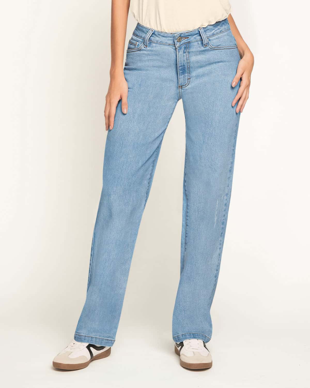 Jean bota recta para mujer