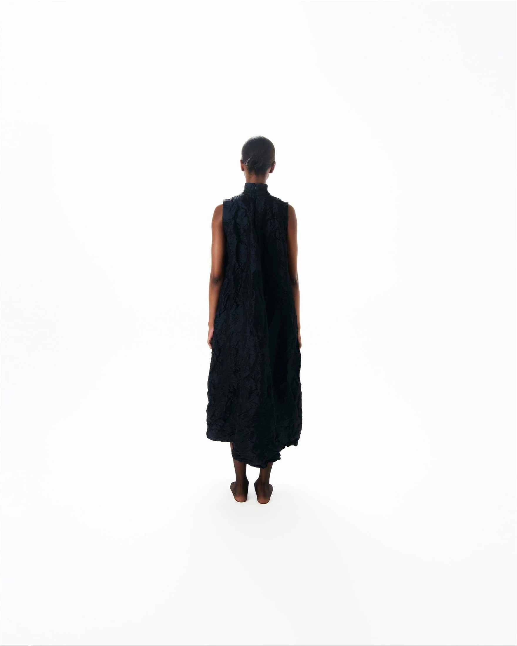 VESTIDO TEXTURA NEGRO #1 - miniatura 4