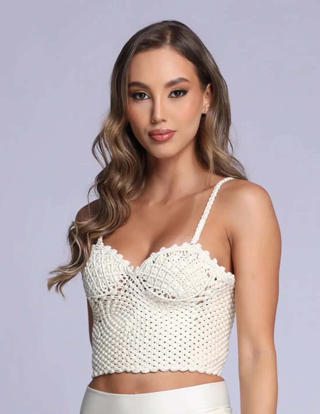 Crop Top Corpiño Marfil