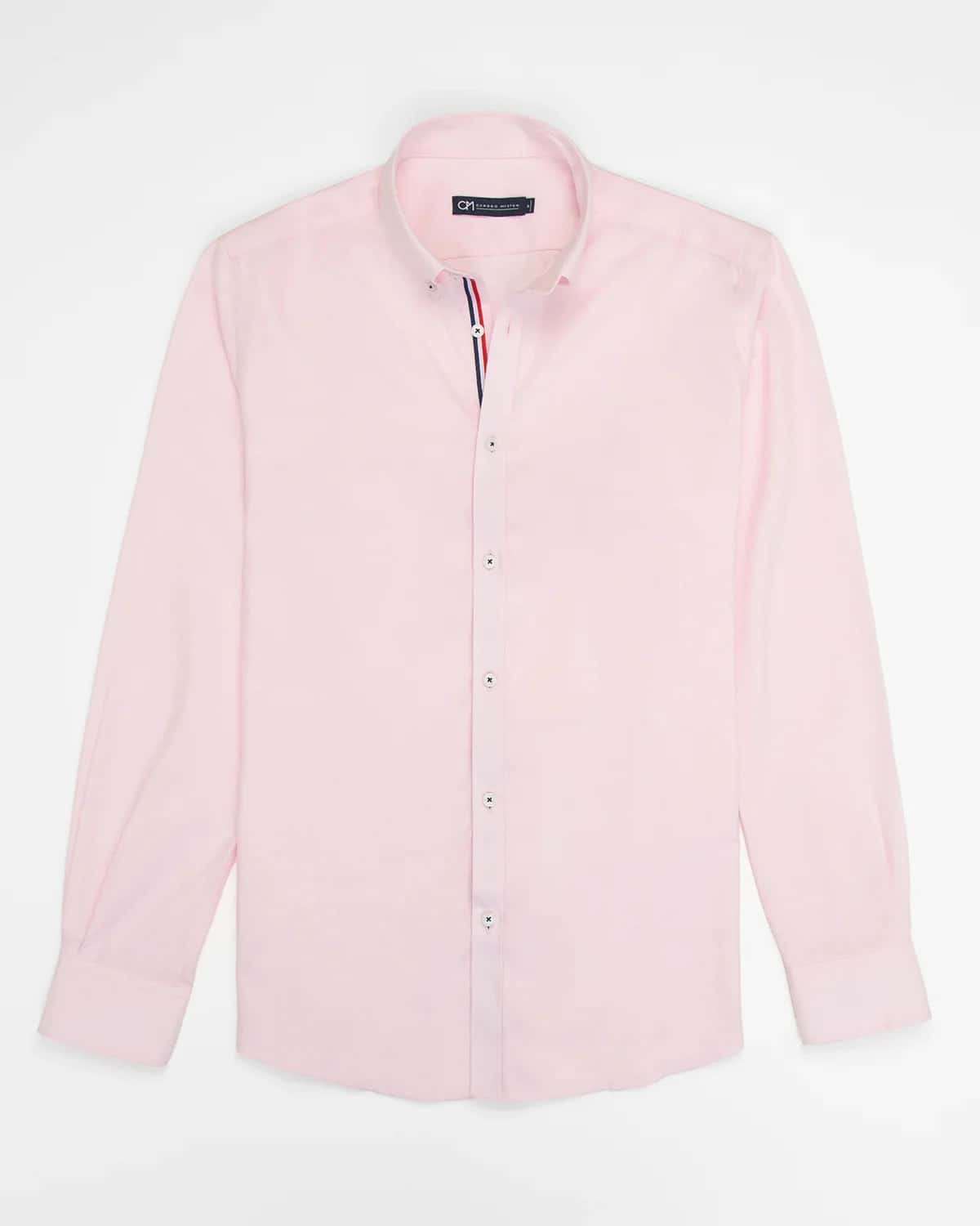 Camisa Oxford Hiladillo France Algodón Palo De Rosa