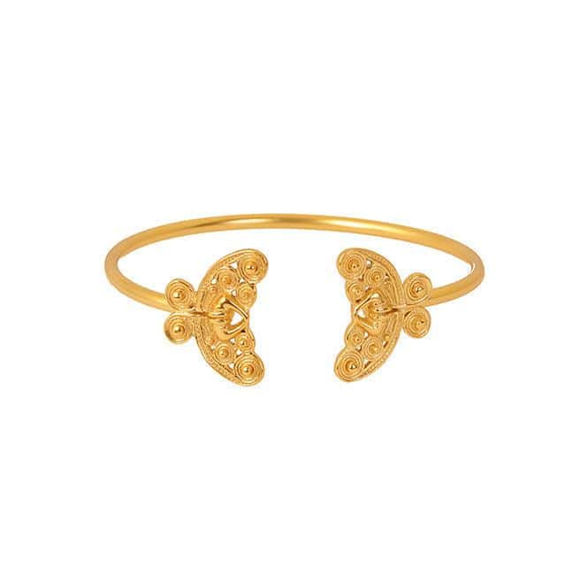 Pulsera de Aro Nariguera Mariposa Tairona