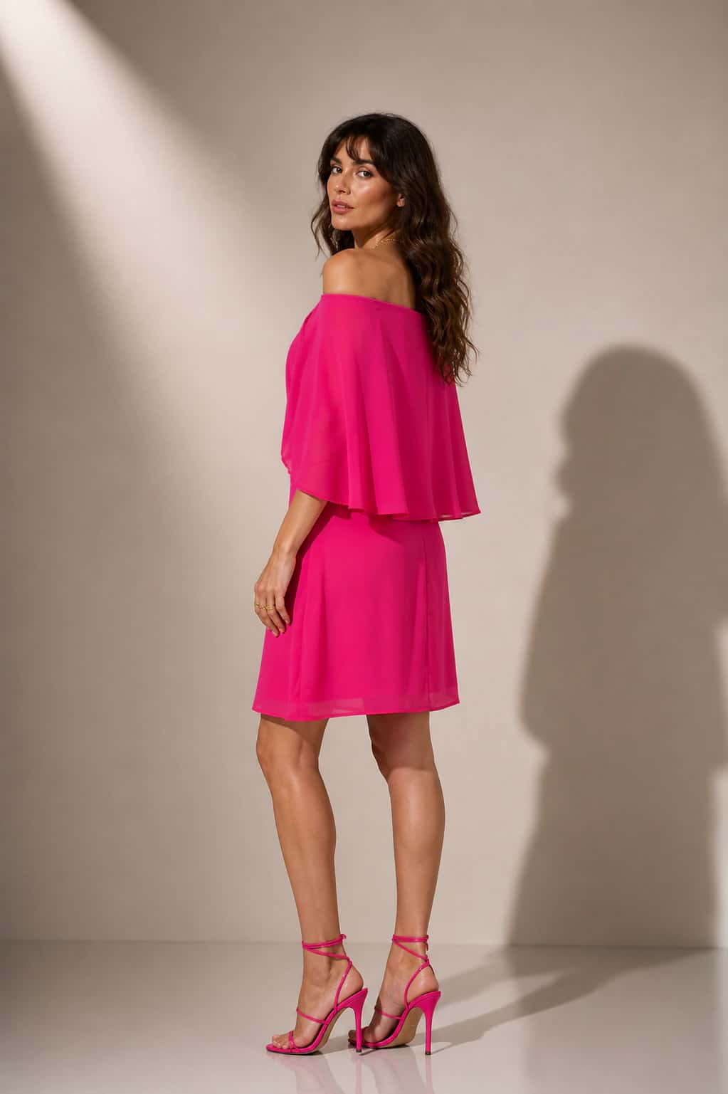 Vestido Lorena Fucsia - miniatura 3
