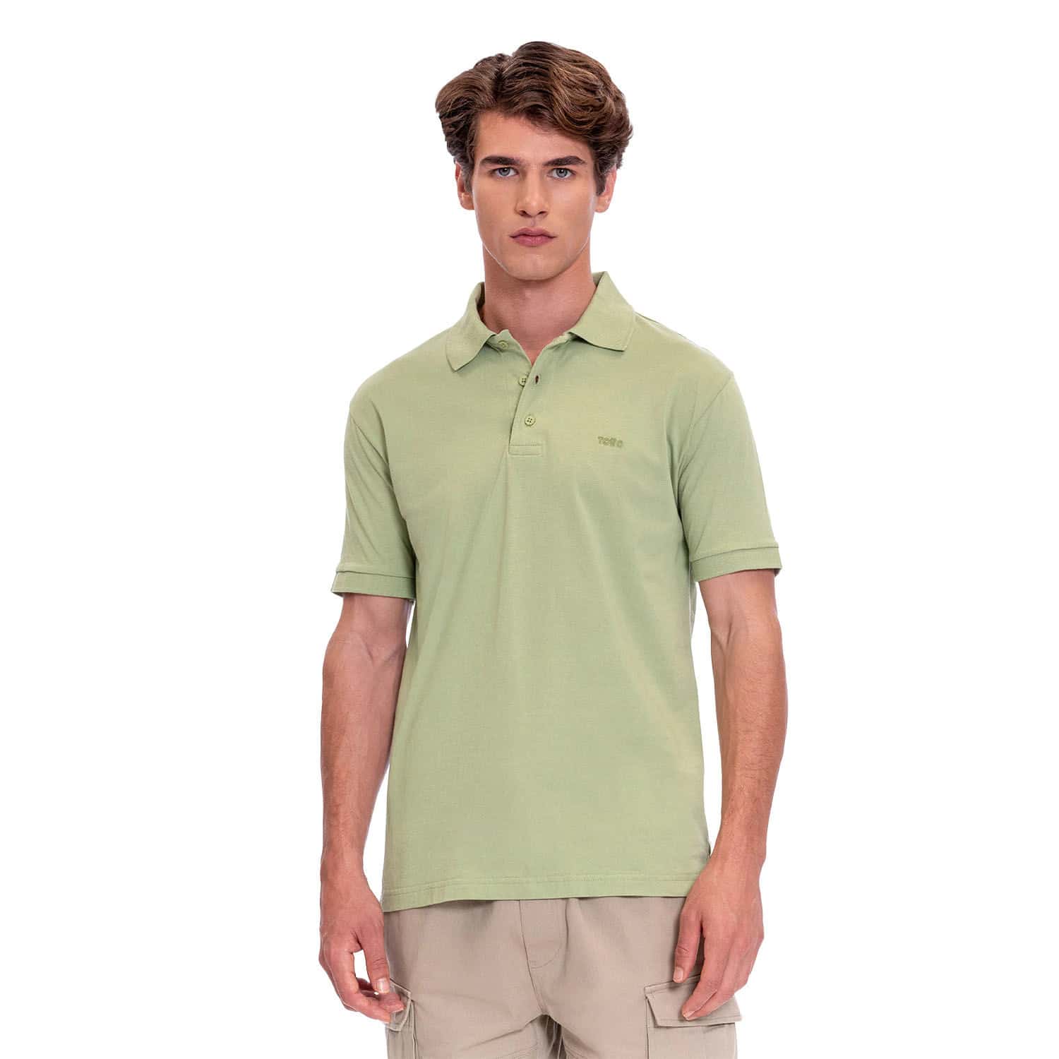Camisa Polo Para Hombre Mormol Verde