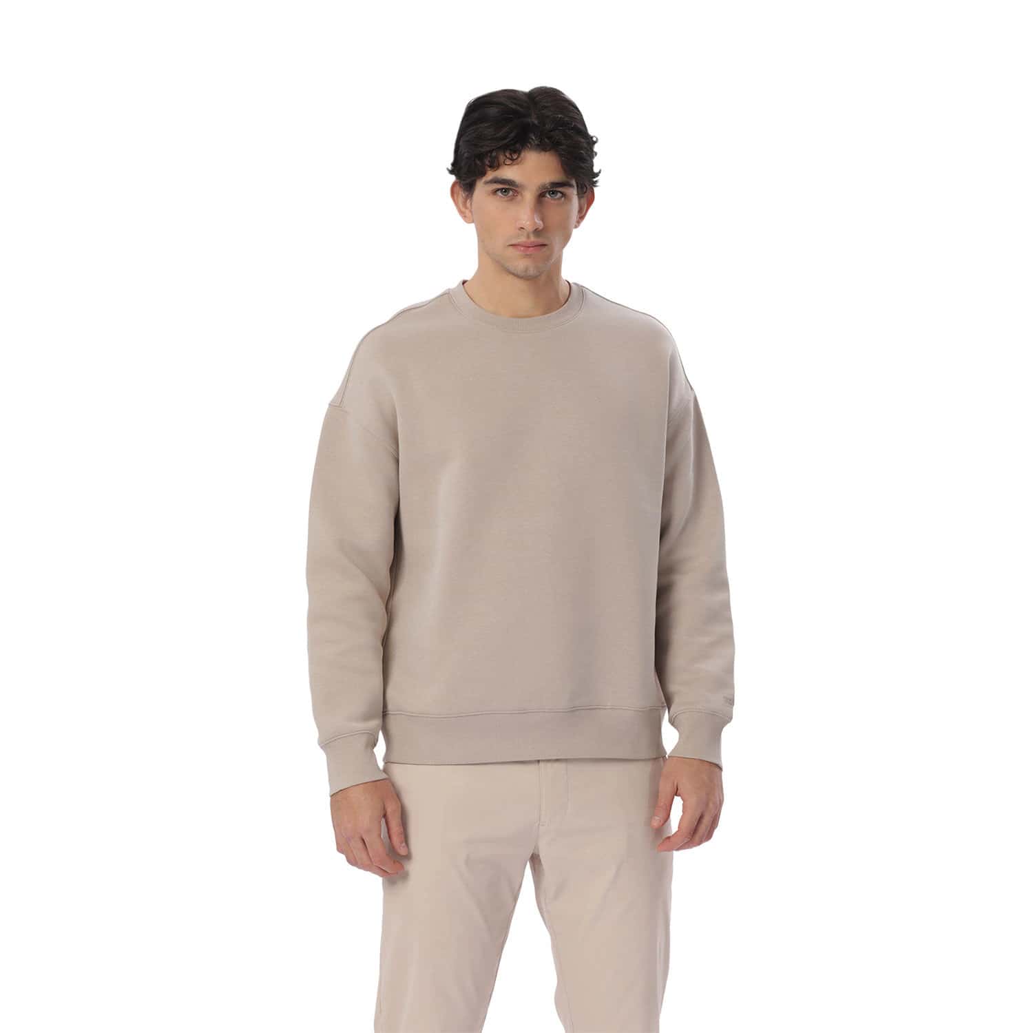 Buzo para Hombre cuello redondo Vess Beige