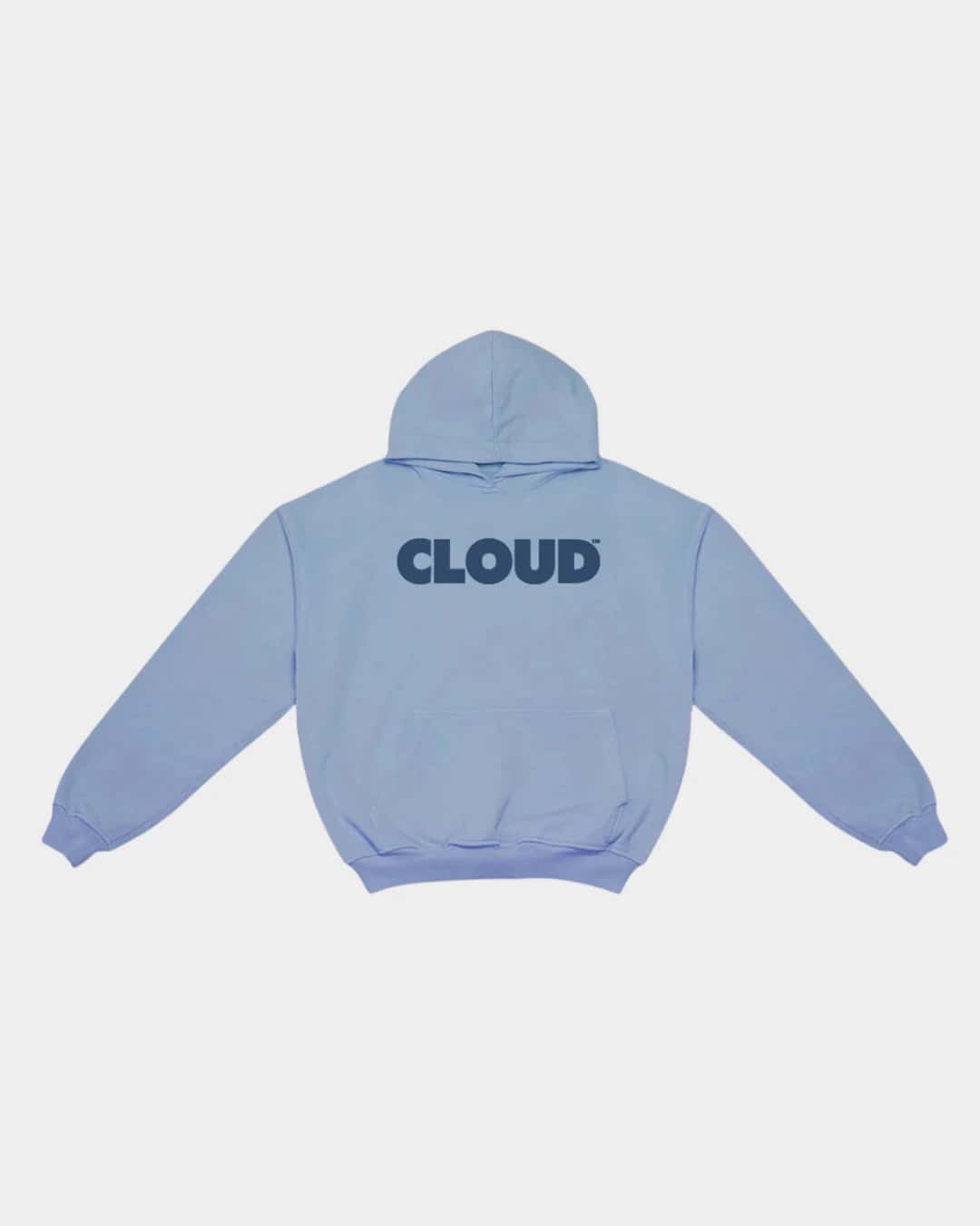 HOODIE BLOCK AZUL SOBRE AZUL BOXY FIT