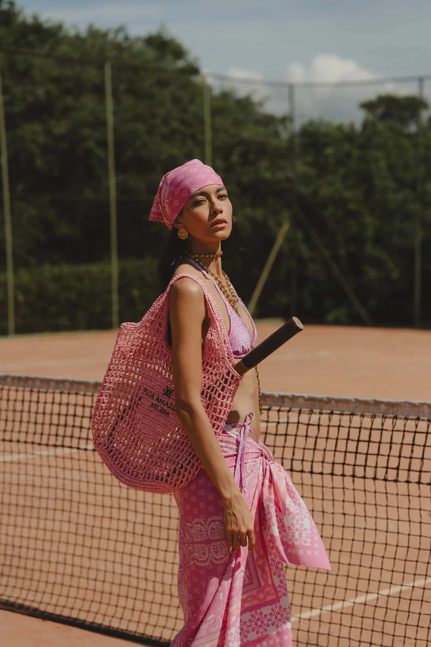 PAREO BANDANA PINK BEACH - miniatura 2