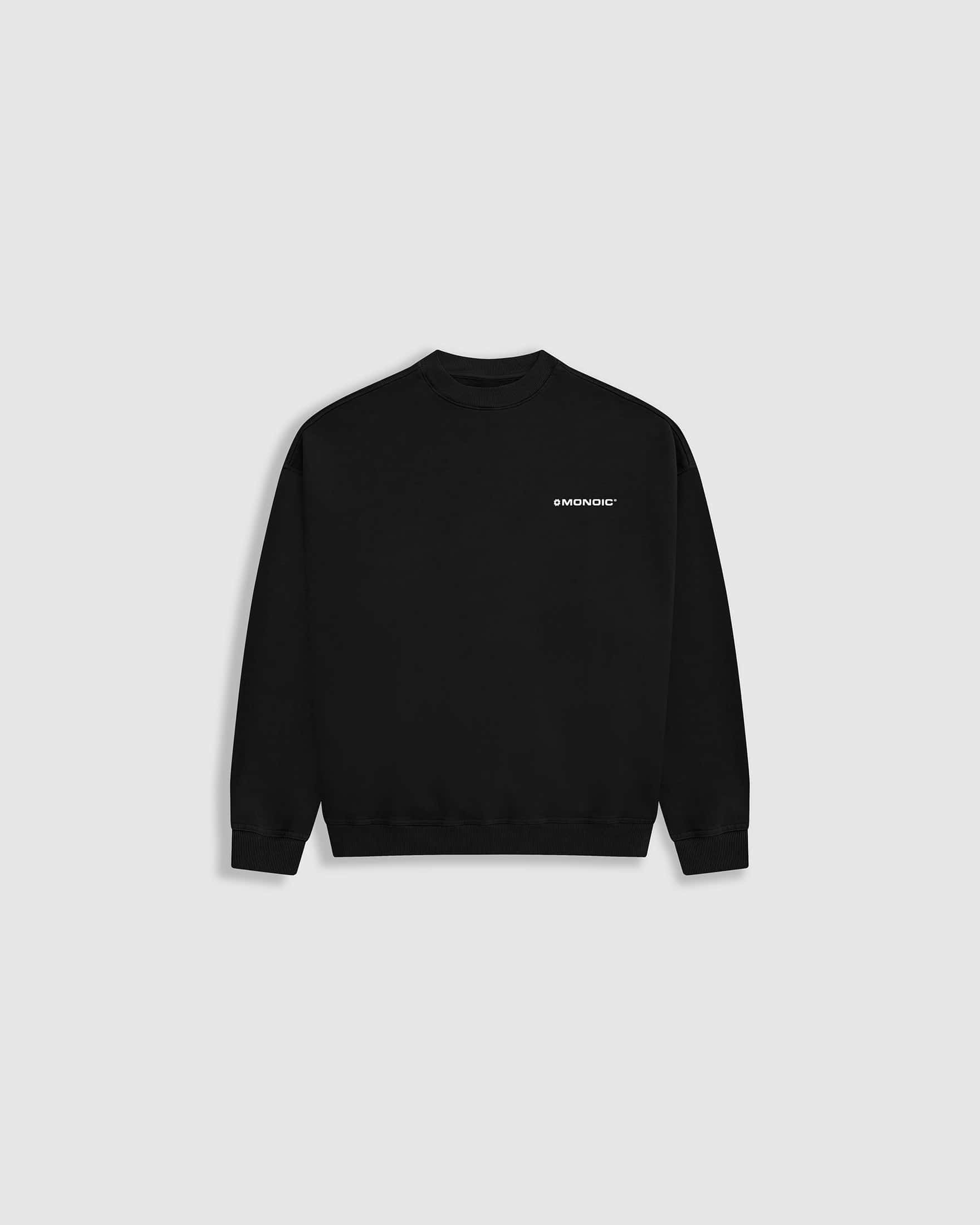 Crewneck Oversized Básico V3 - Negro Oscuro