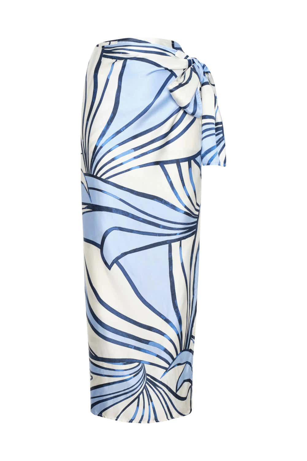 Falda samoa ivory navy
