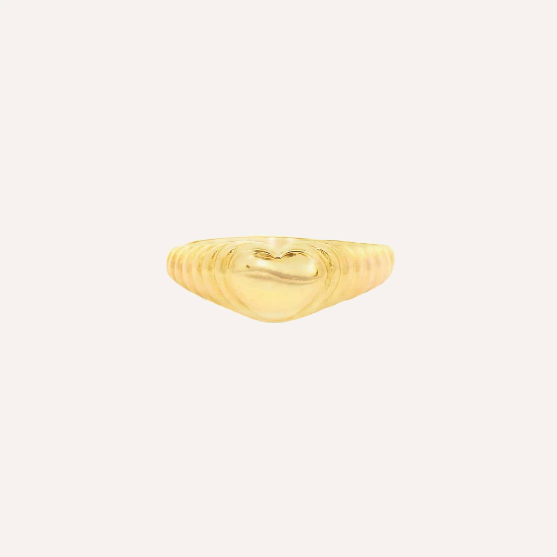 Anillo Signet Twisted Heart