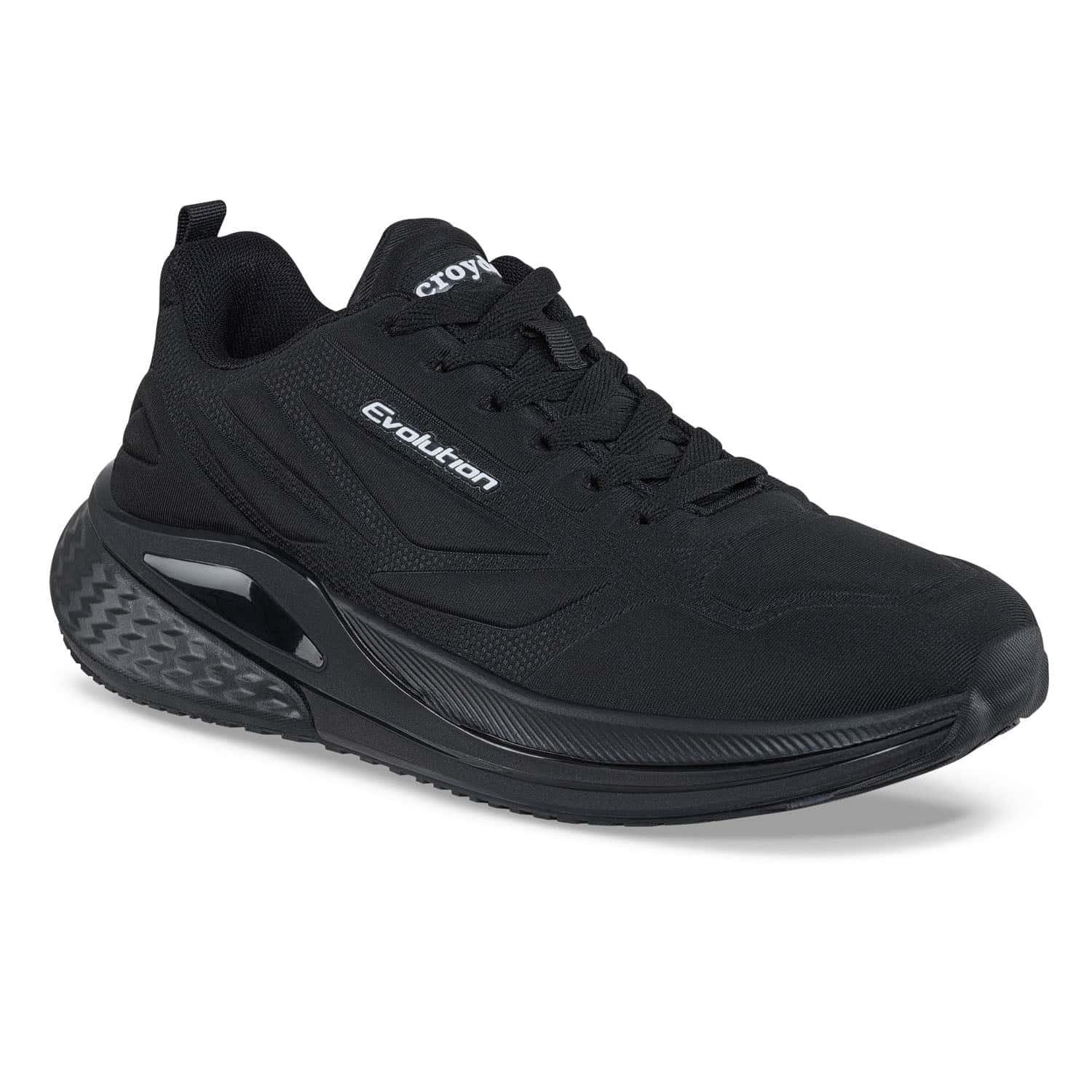 Tenis Running Zicril Negro-Negro Croydon para Hombre
