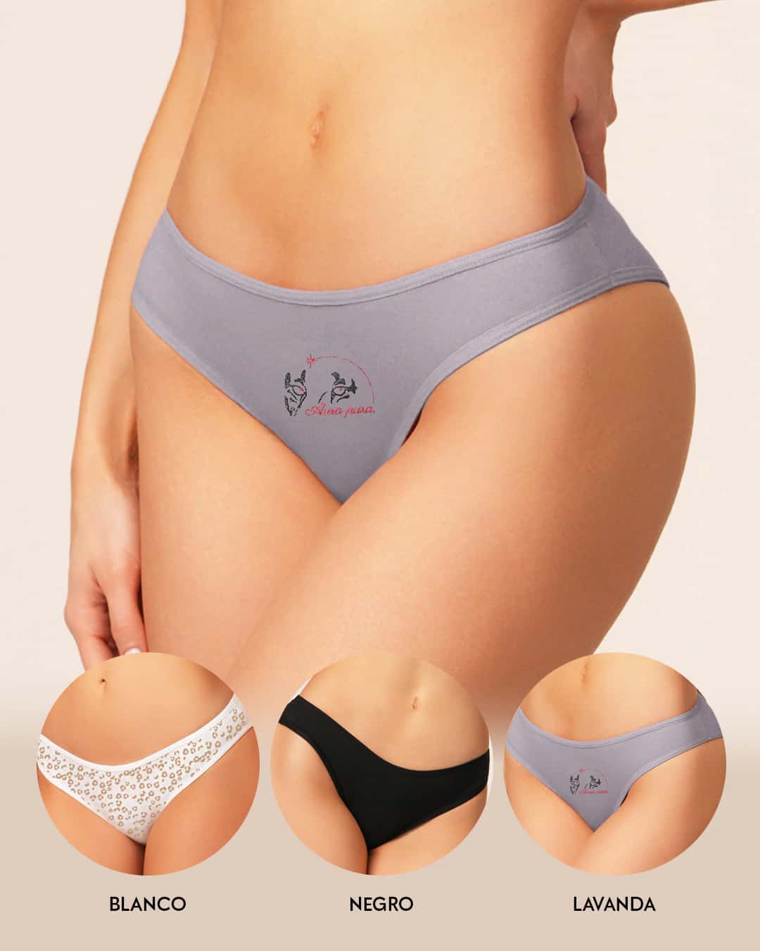 Tanga en Algodón Suave Pack x3 para Mujer Ref. 9103 - miniatura 7