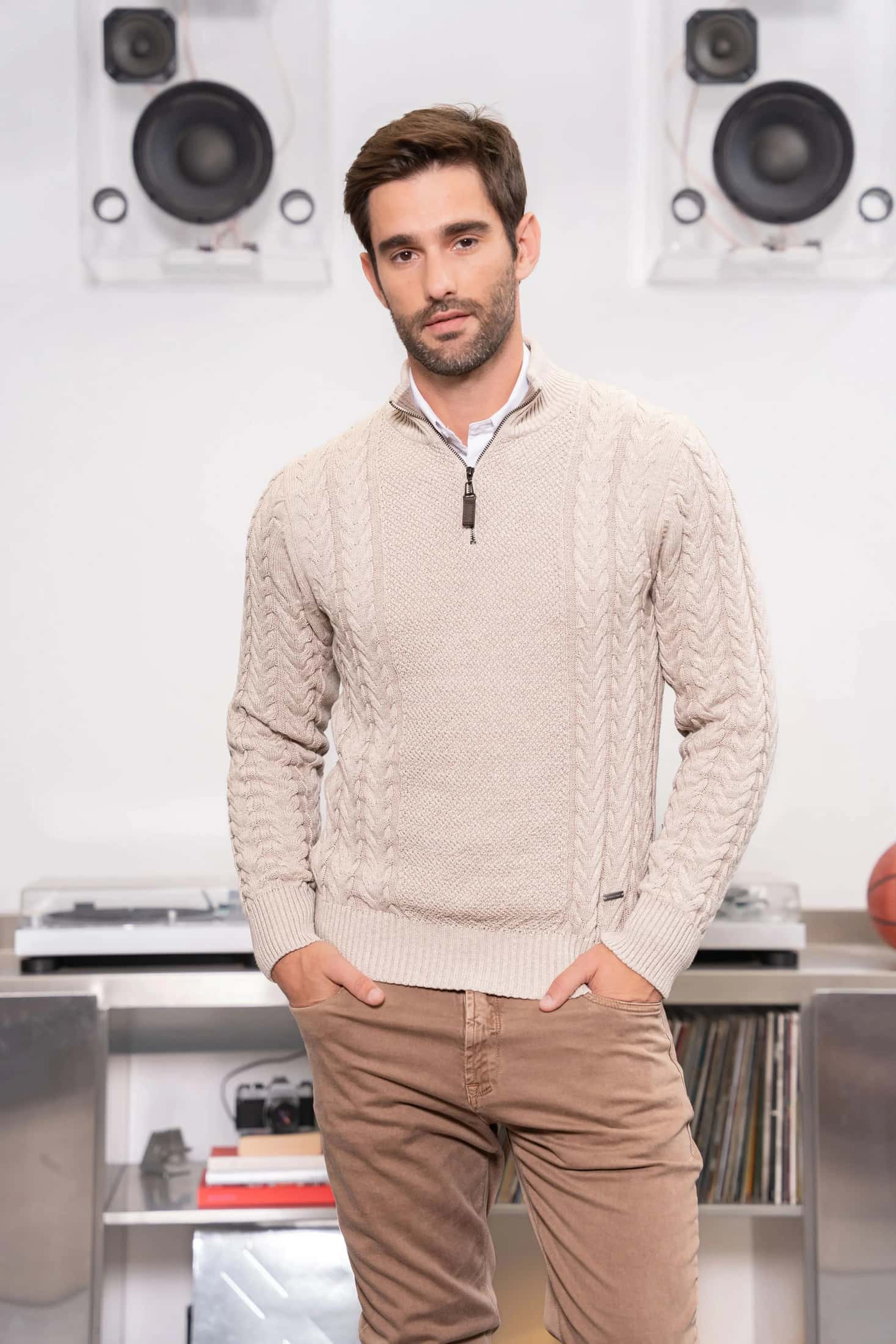 Halfzip Torino Hombre Arena
