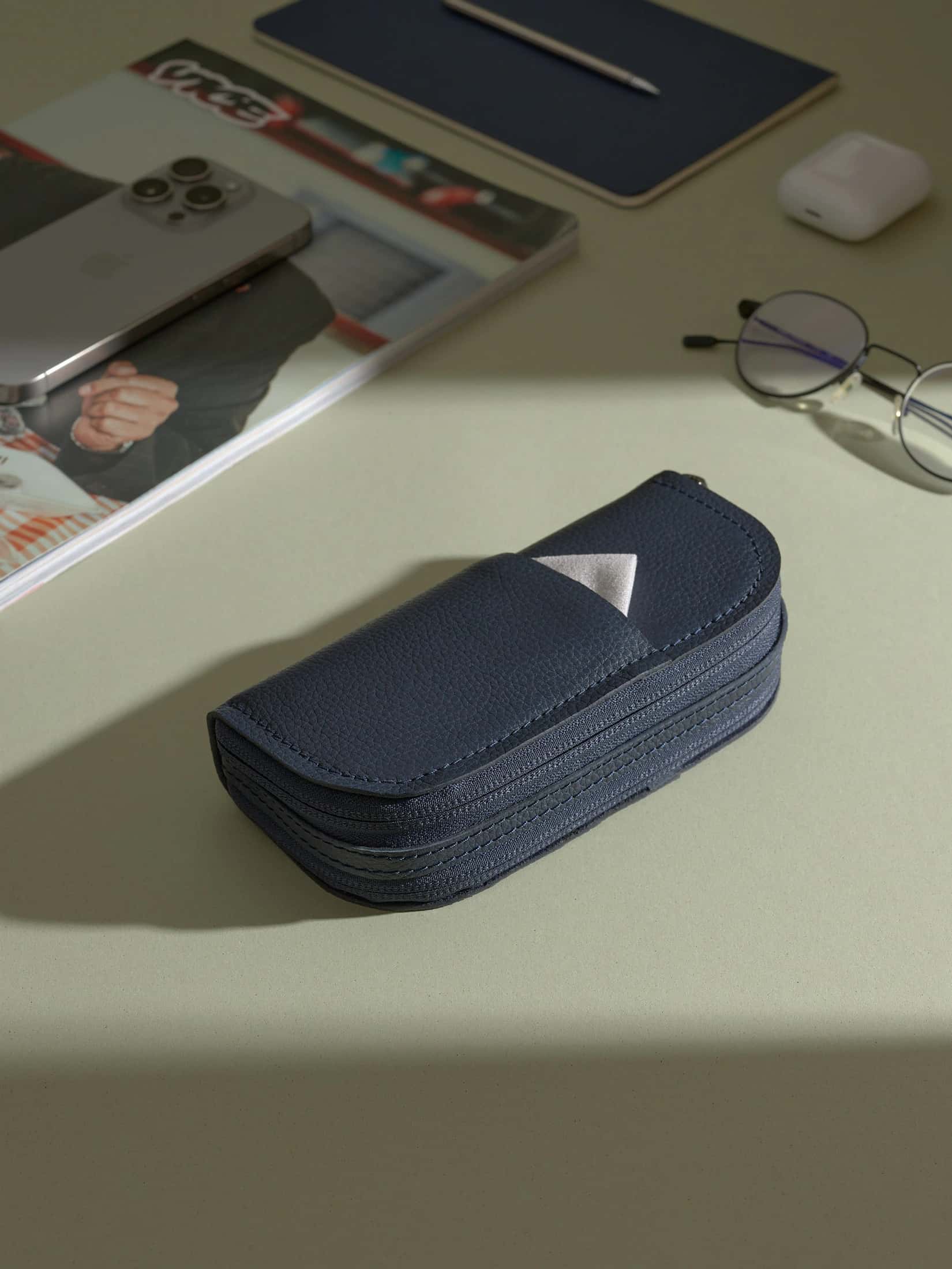 Double Glasses Case #2 · Navy
