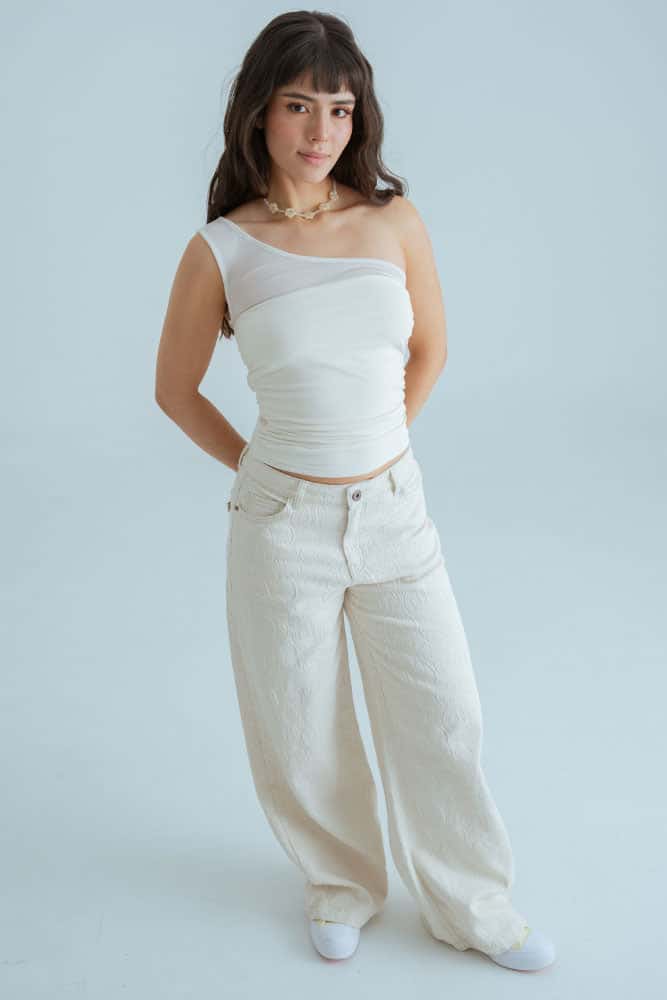 Jeans Jacquard Natural