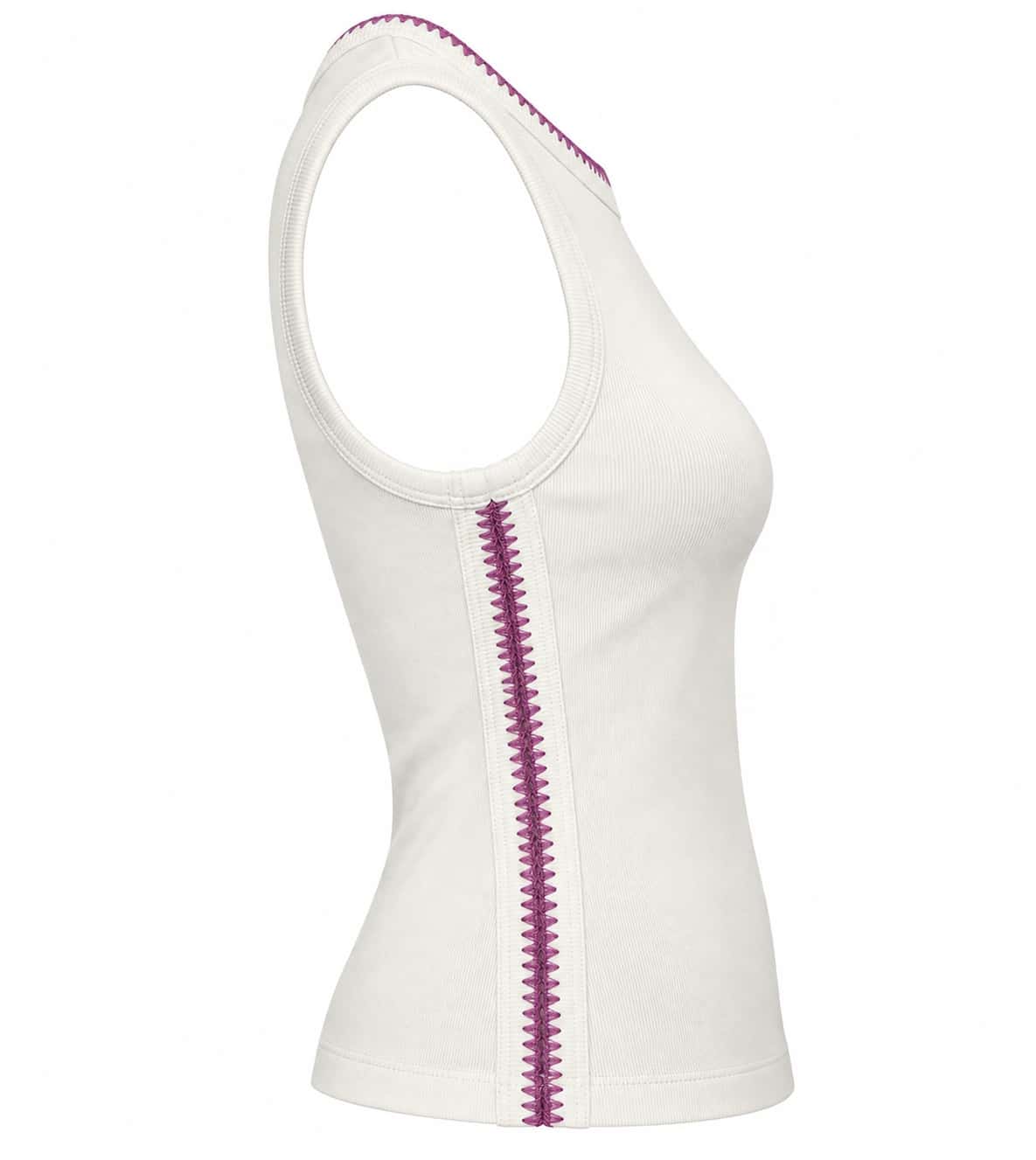 ELODIE TANK TOP IVORY - miniatura 2