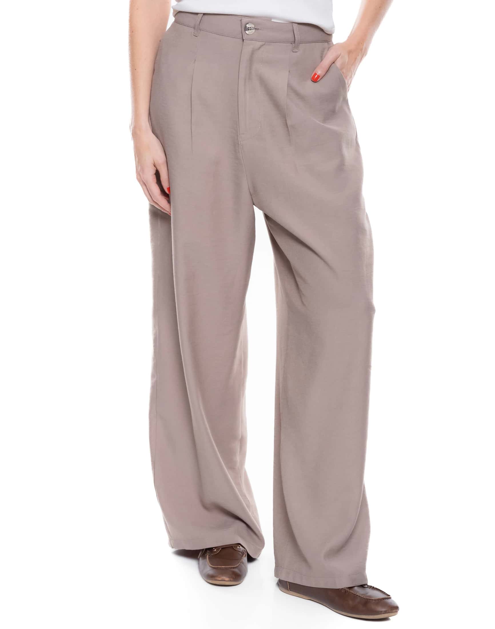 Pantalón Tipo Sastre Con Pinzas