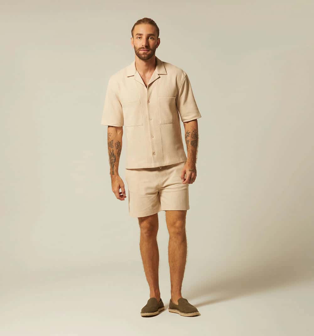 Camisa resort para hombre
