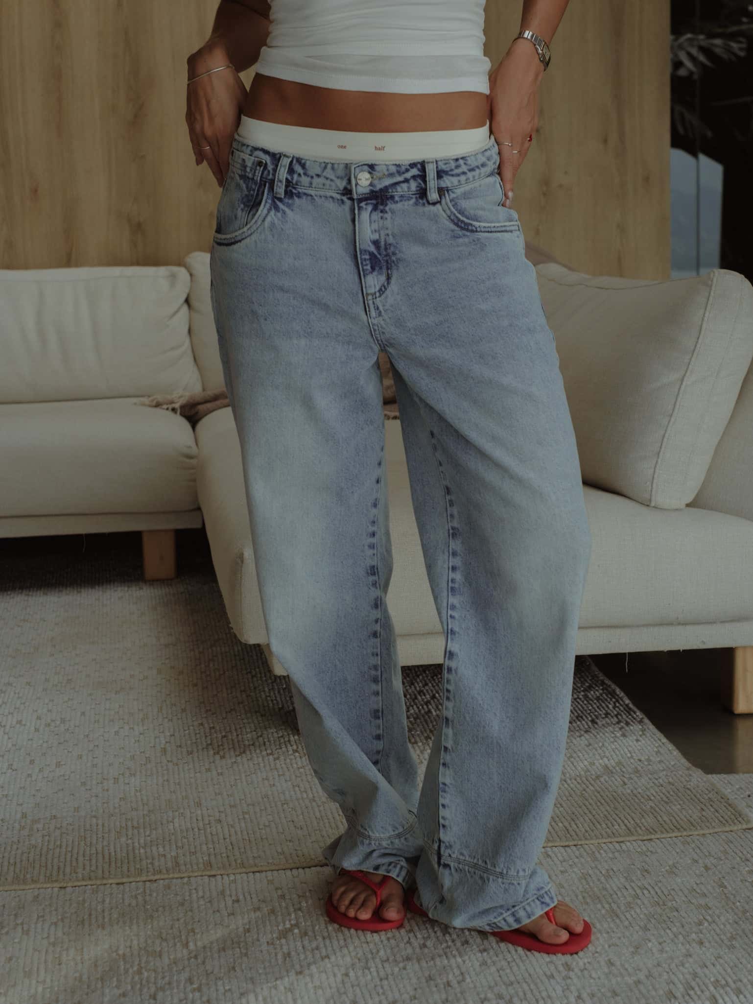 LOW RENEW JEAN - OLD LIGHT BLUE