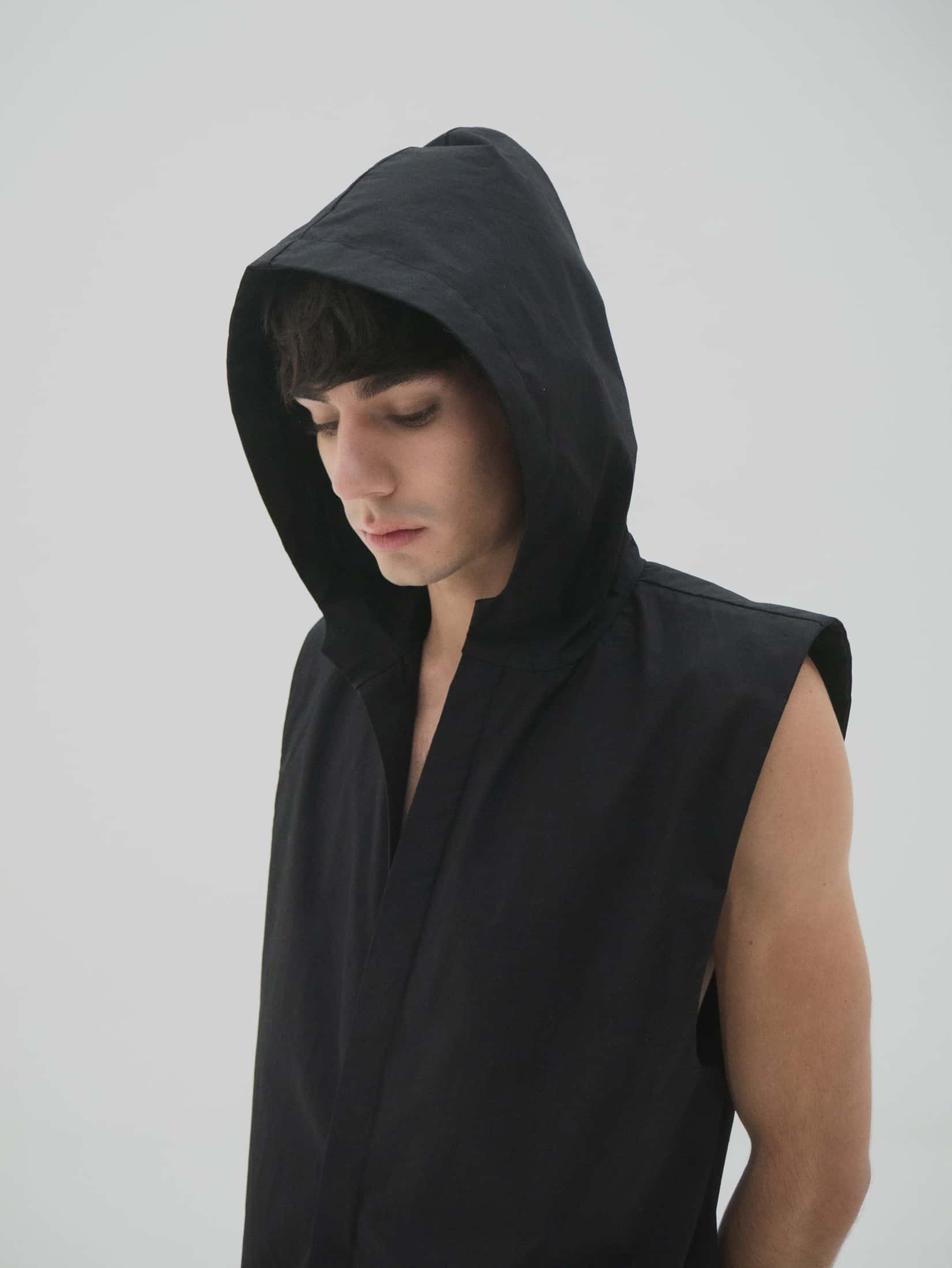 Hooded shirt-dress Men - miniatura 2