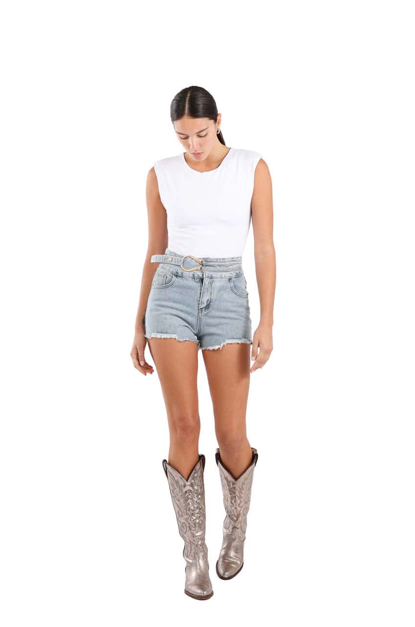 PADDED BODYSUIT WHITE