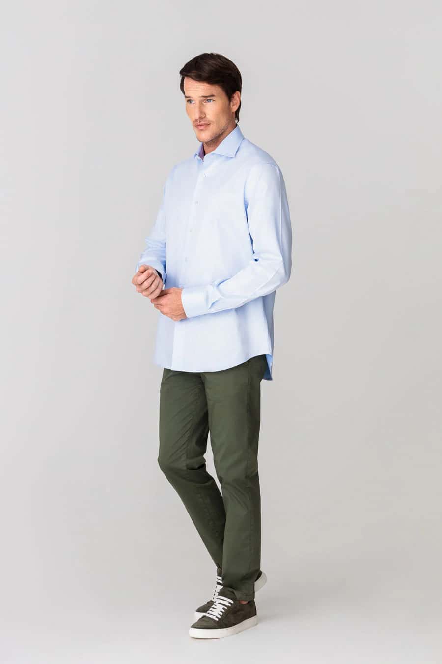 Men's cotton pants green new siena
