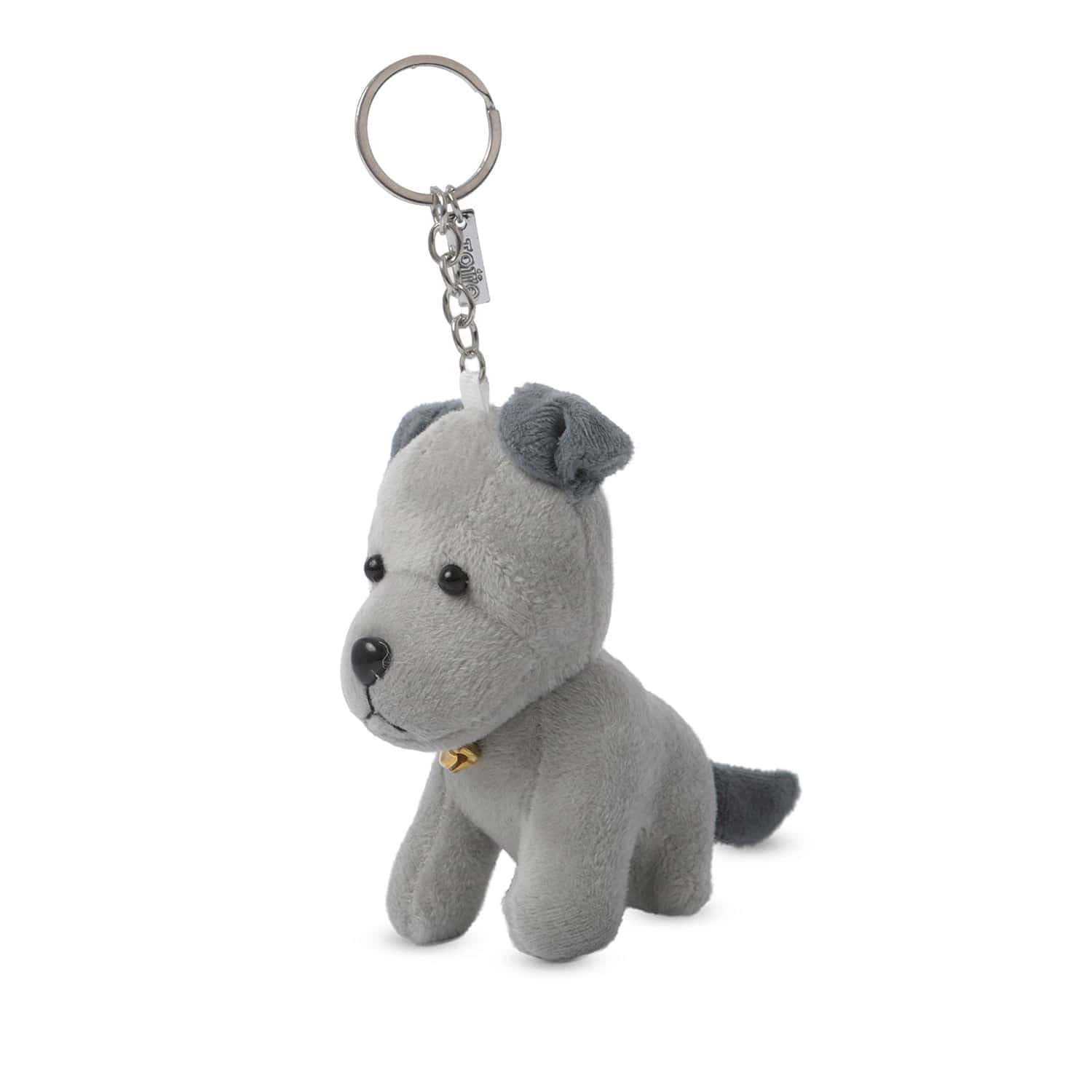 Llavero de Peluche Doggy color Gris
