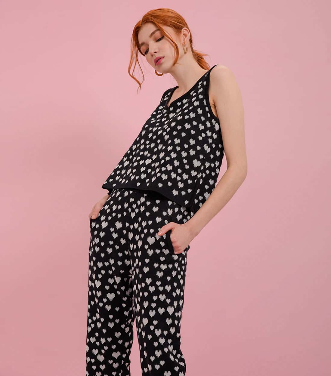 Pantalon CuoreBeat Negro Recto. - miniatura 4