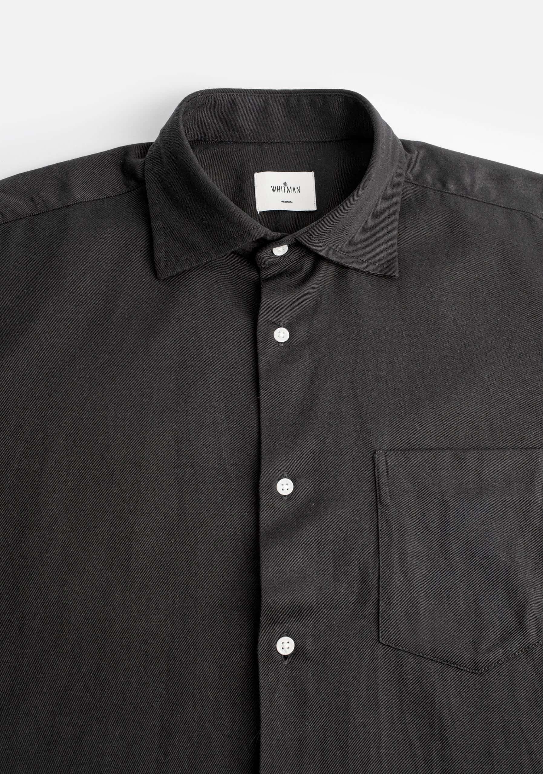 Camisa H CI Hamilton Tencel Negro - miniatura 2
