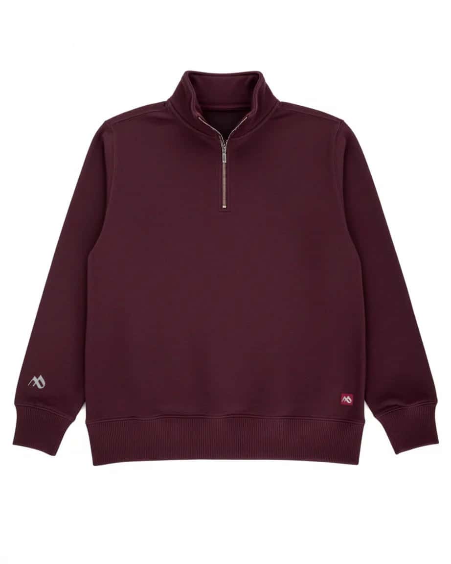 Buzo cuello alto mujer Vinotinto Burdeos - miniatura 3