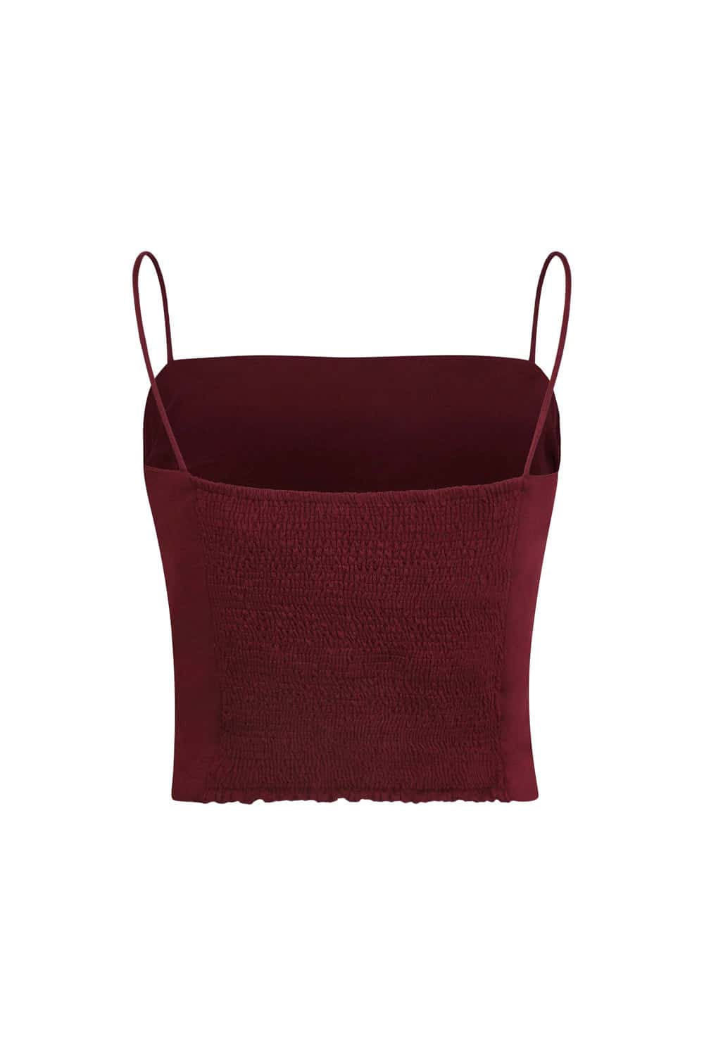 Crop top pearl vinotinto - miniatura 3