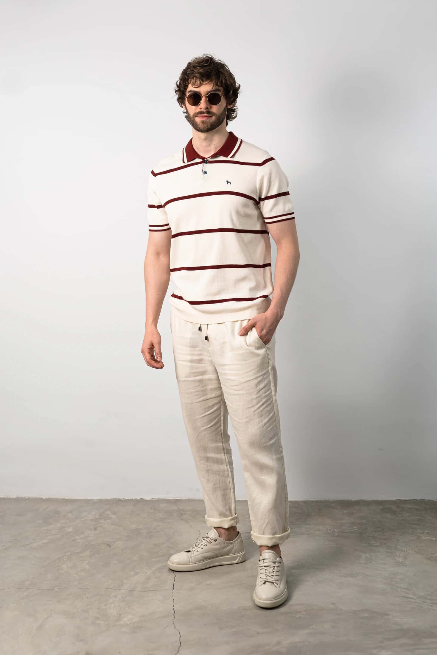 Suéter Fashion Tofu Rayas Vinotinto