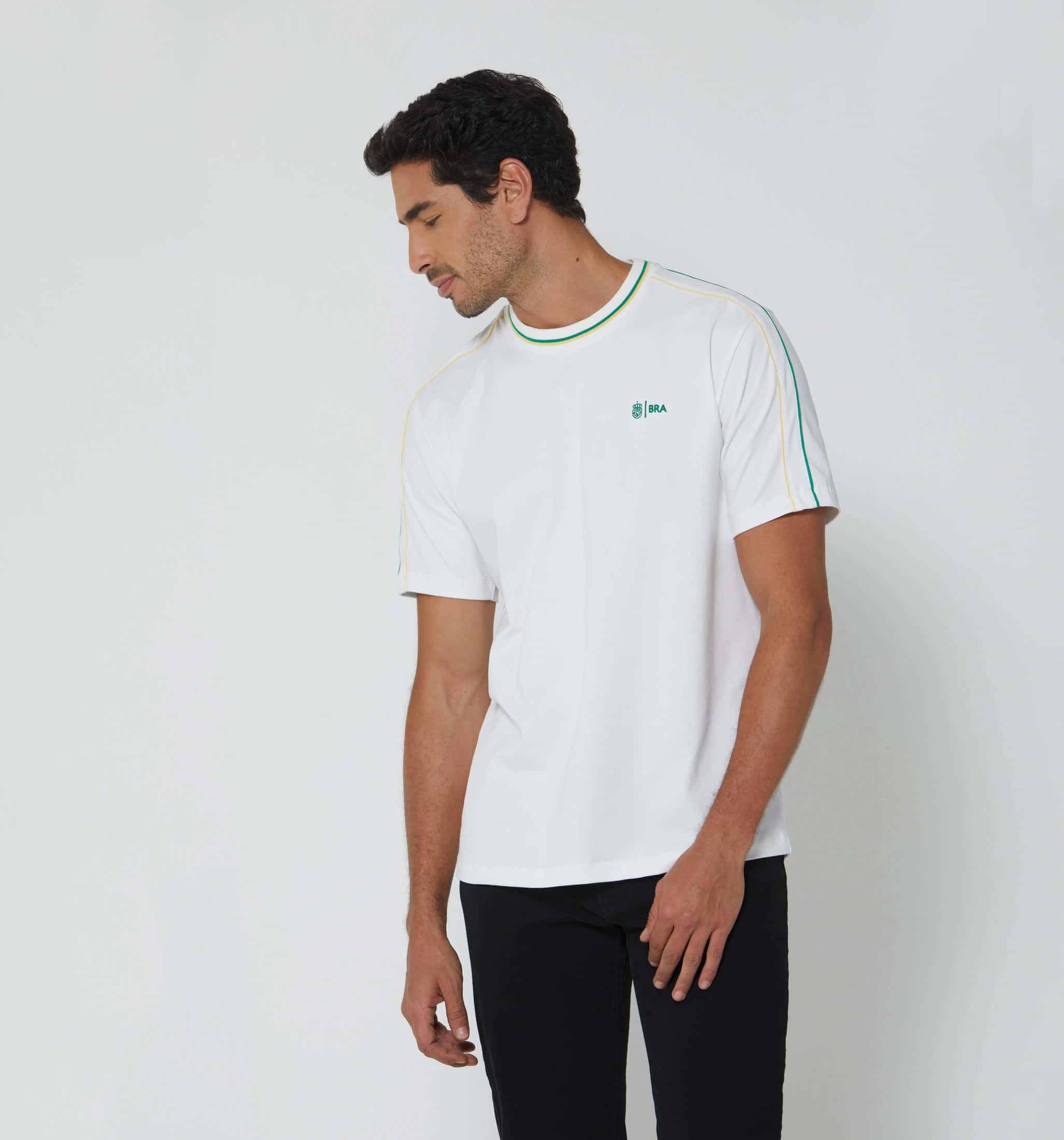 Camiseta para hombre mundial brasil
