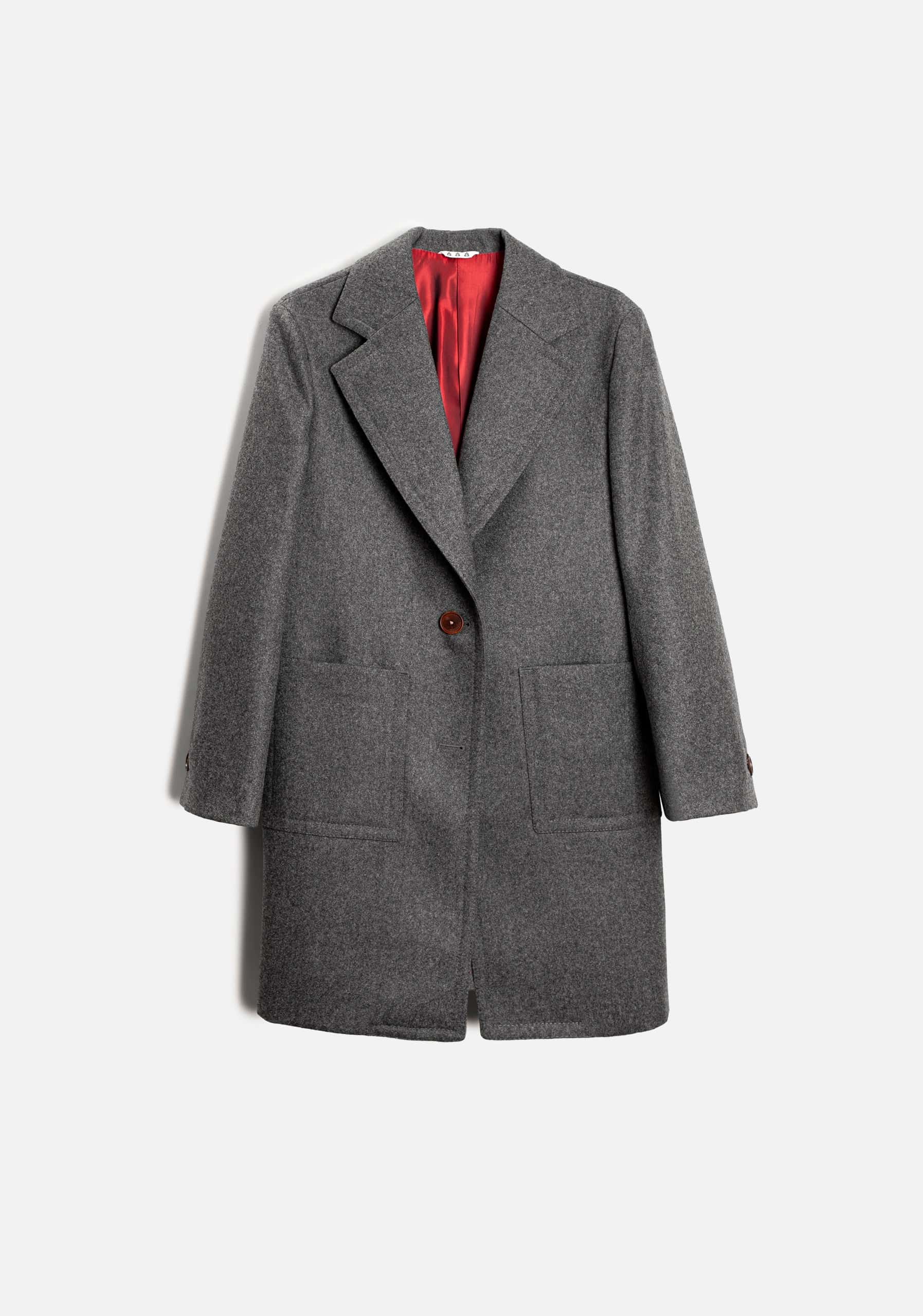 Abrigo M Varenna Lana Gris Med