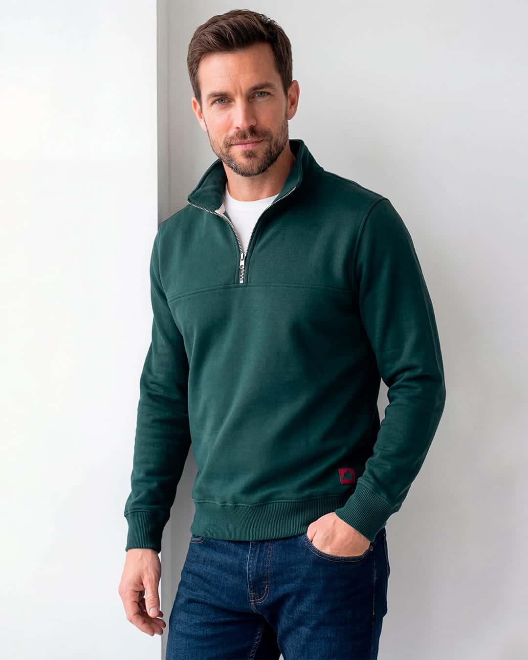 Buzo cuello alto Elite - Verde Hoja