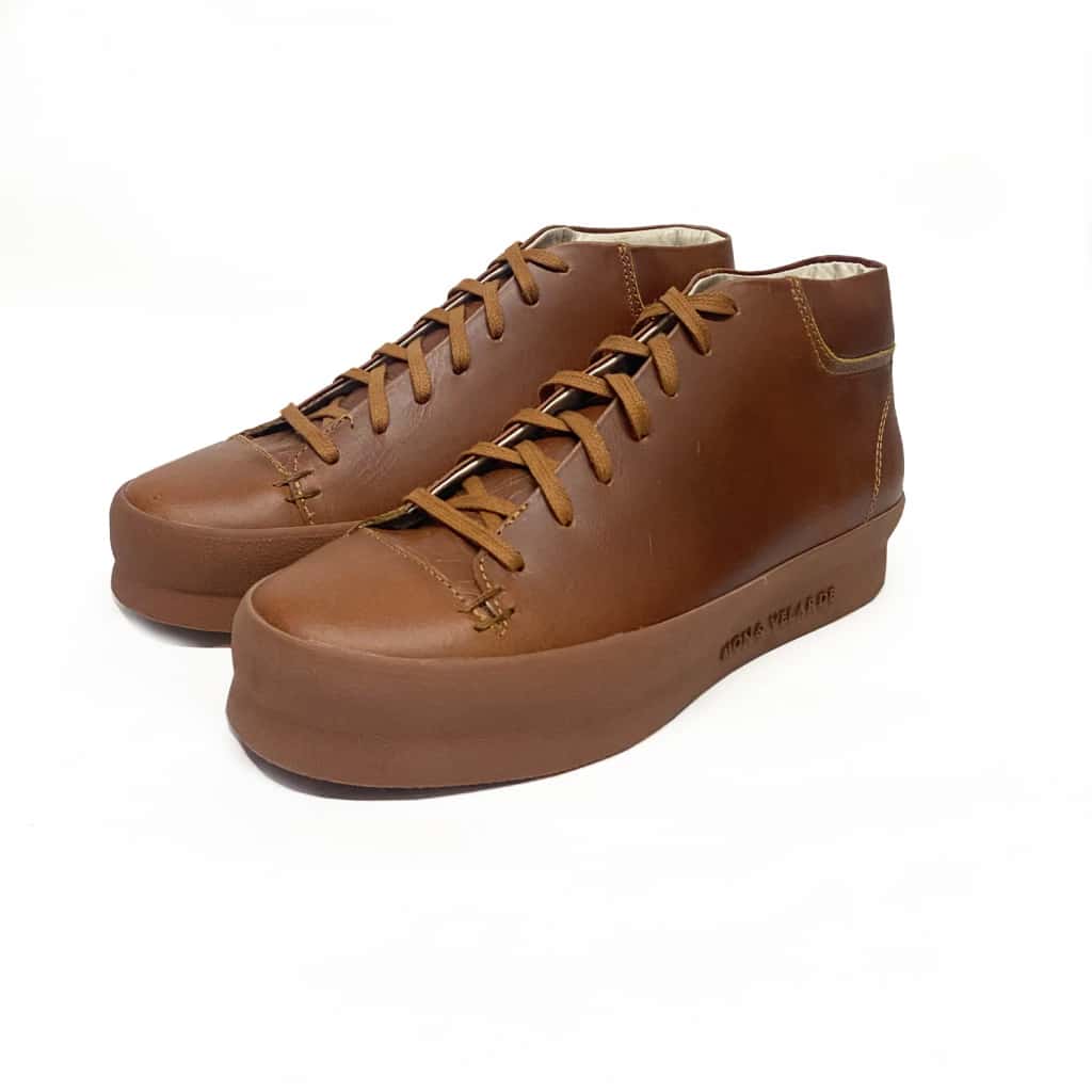 Botines Para Hombre Basil en Cuero Coñac Suela Alta