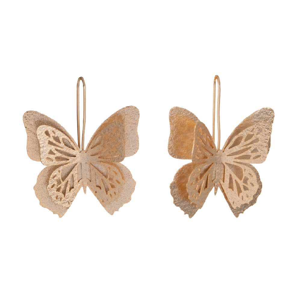 Aretes Mariposa Doble Abierta J