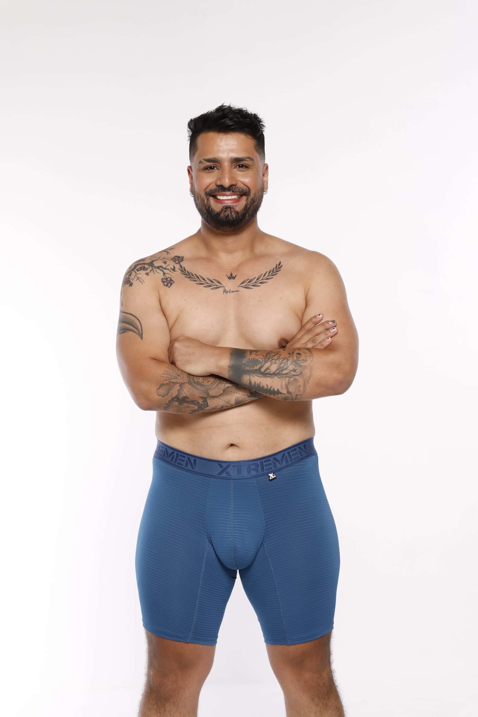 BOXER MICROFIBRA JACQUARD EXTRAGRANDE PETROLEO