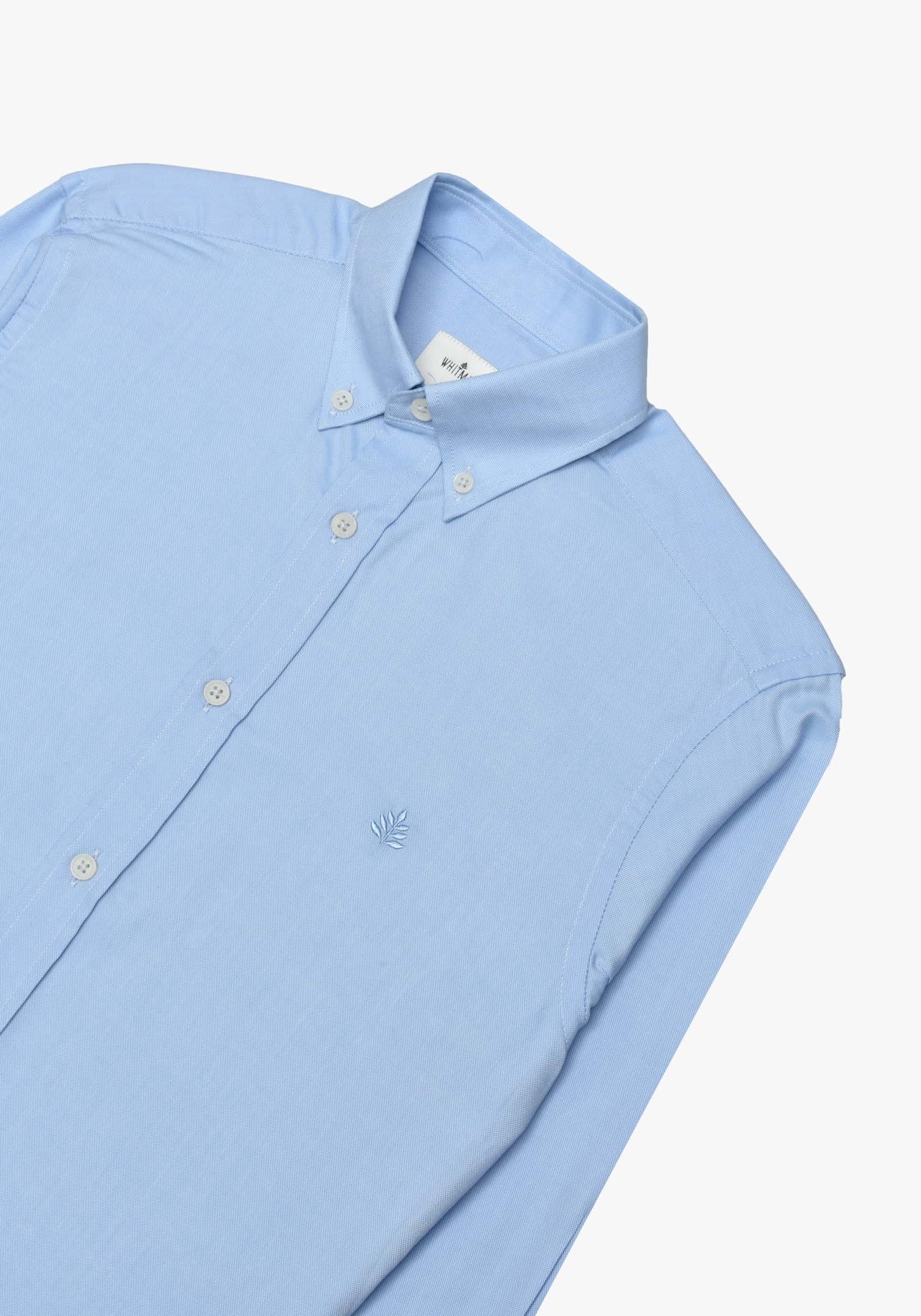 Camisa Whitman Azul Cuello Button Down - miniatura 2