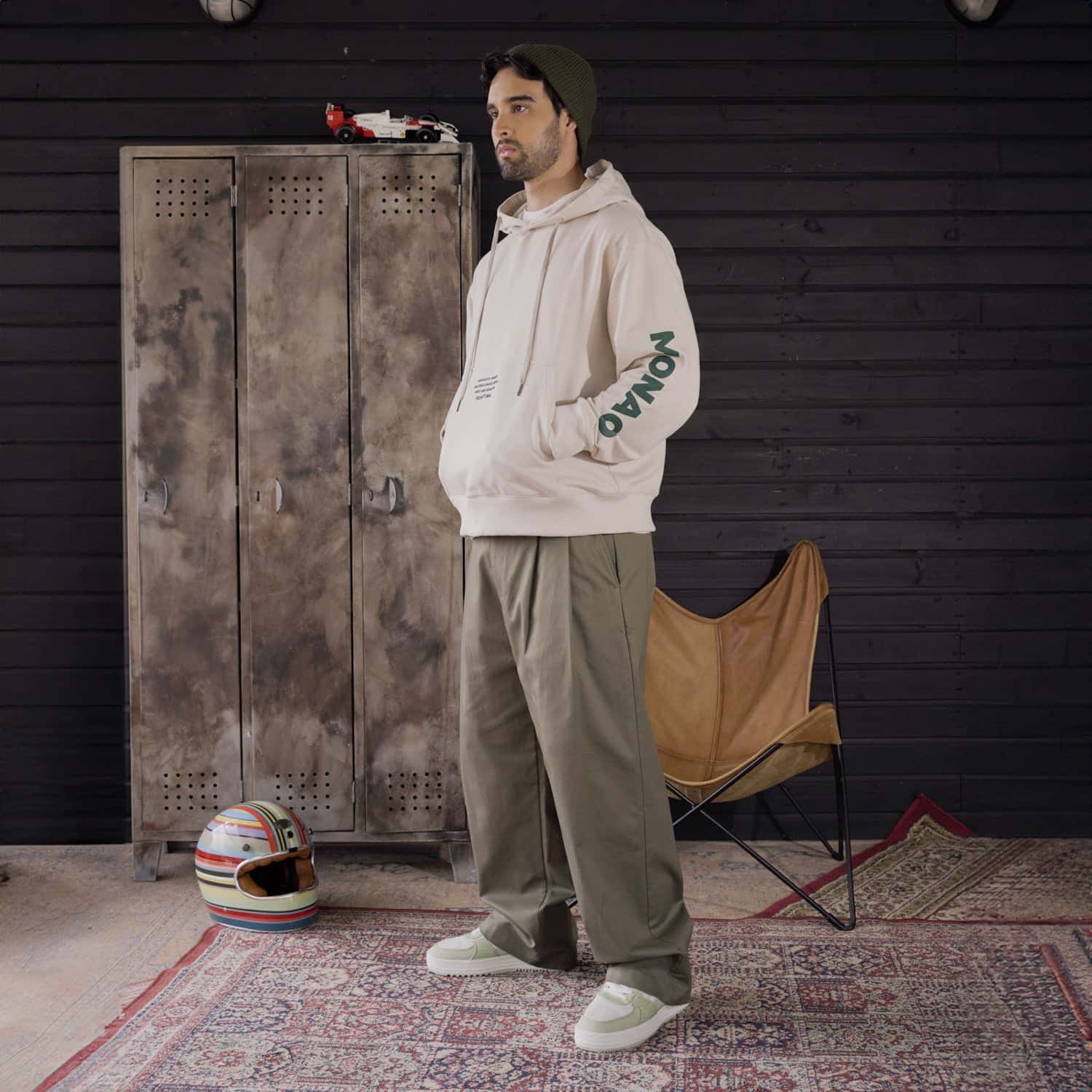 Baggy Pants Studio Cut Verde Oliva