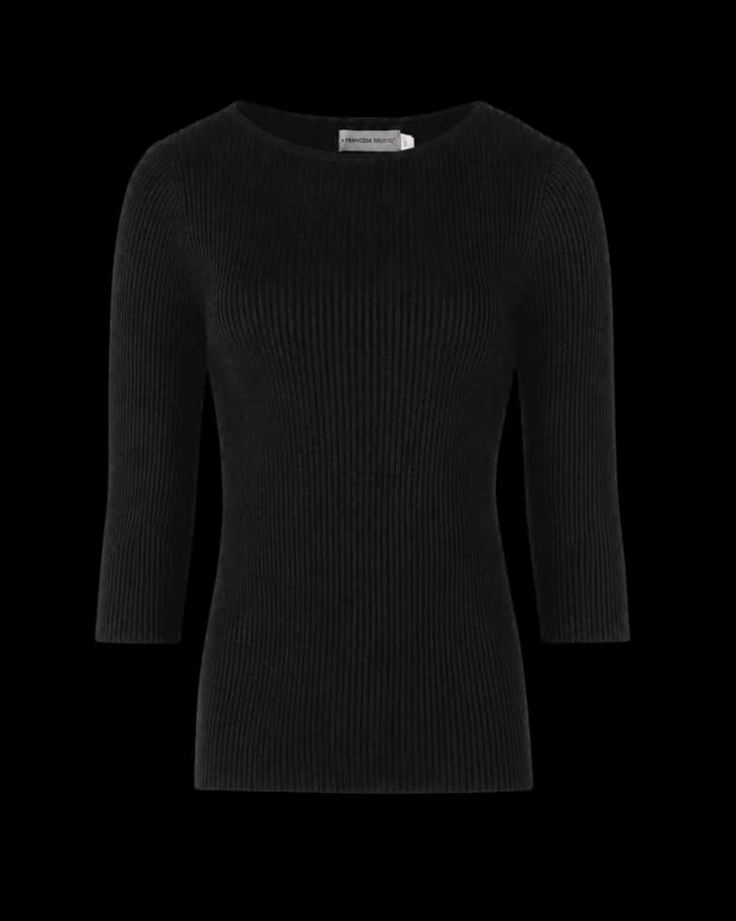 Suéter Blossom – Negro Brillante