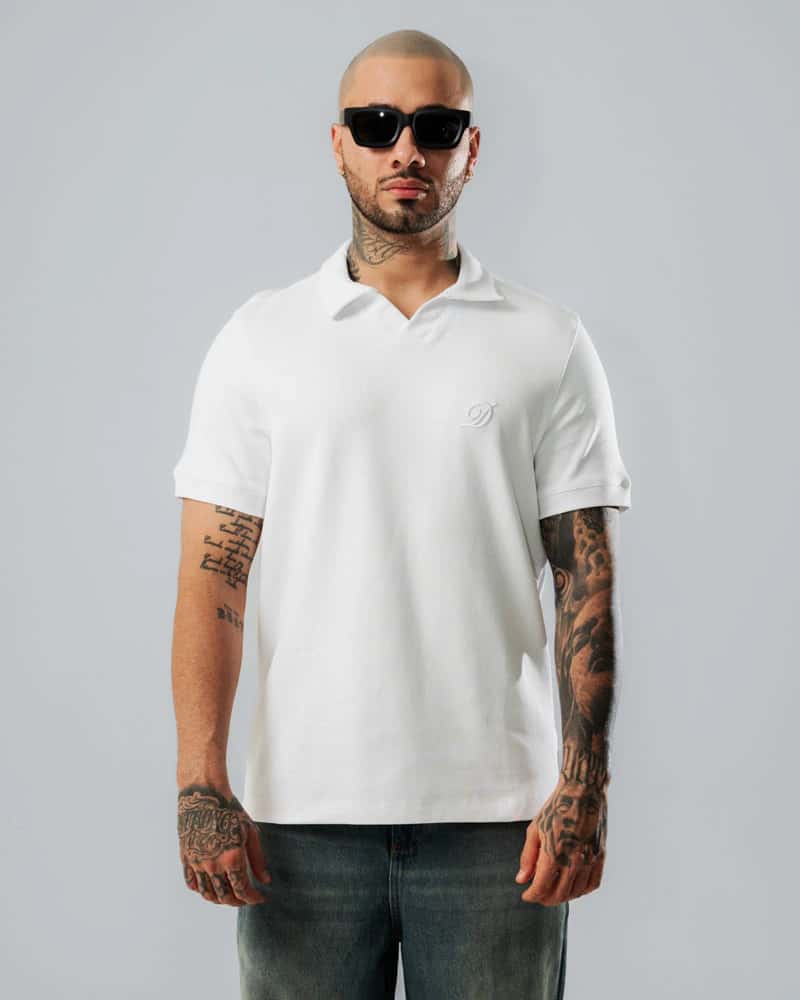 Polo Relaxed Fit Blanco - miniatura 1