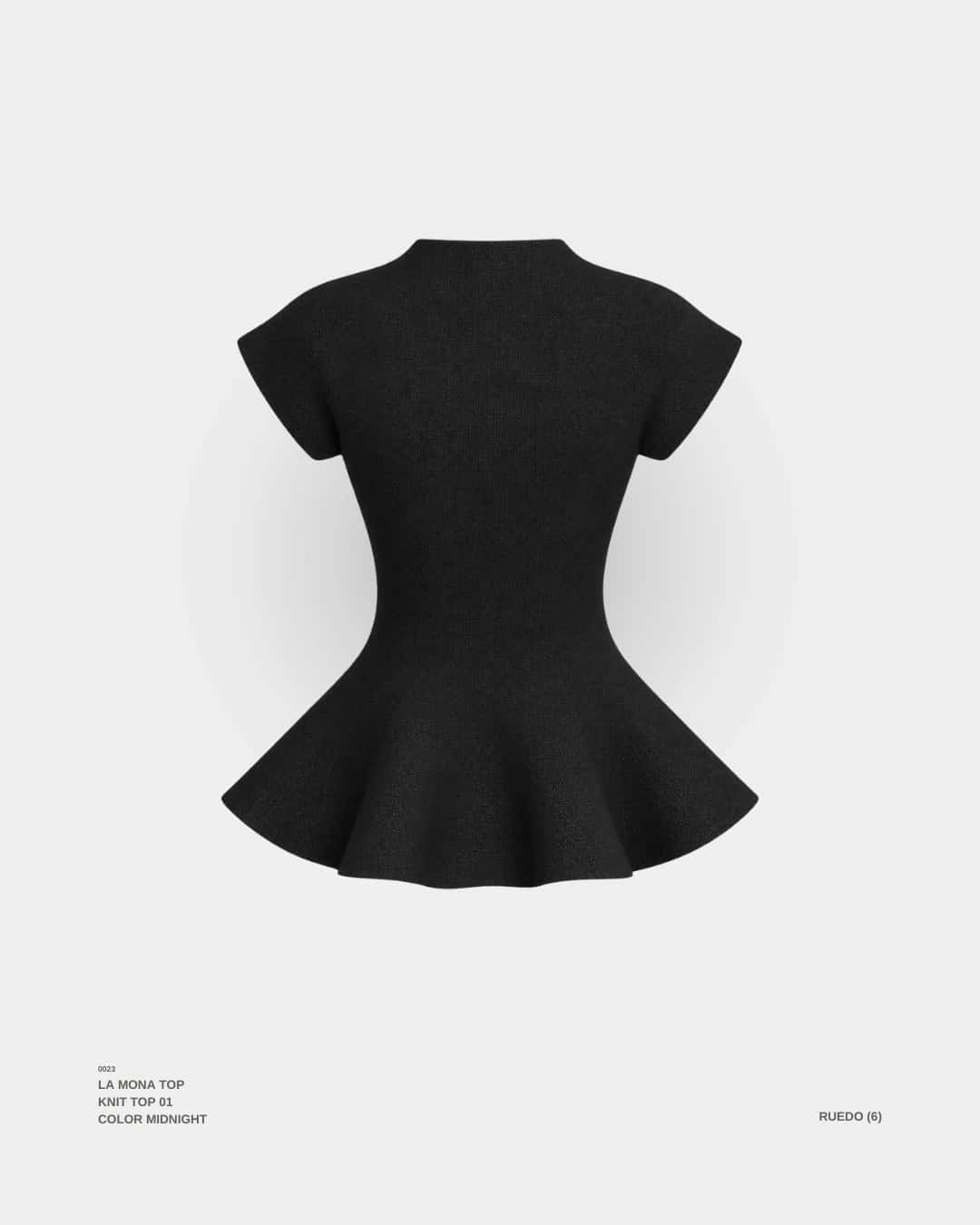 "LA MONA" TOP MIDNIGHT - miniatura 6
