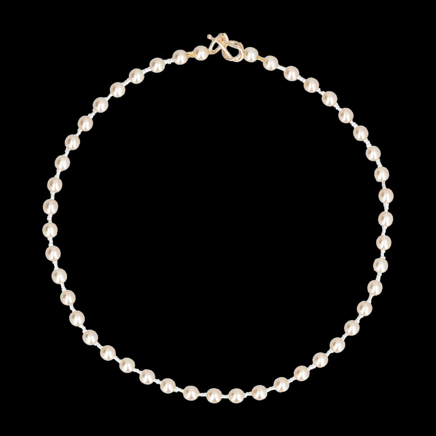 Collar de Perlas Charm Lab