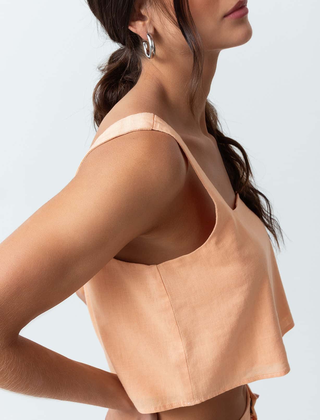 Camisa de escote recto