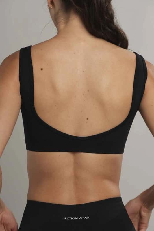 Square bra seamless Negro - miniatura 2