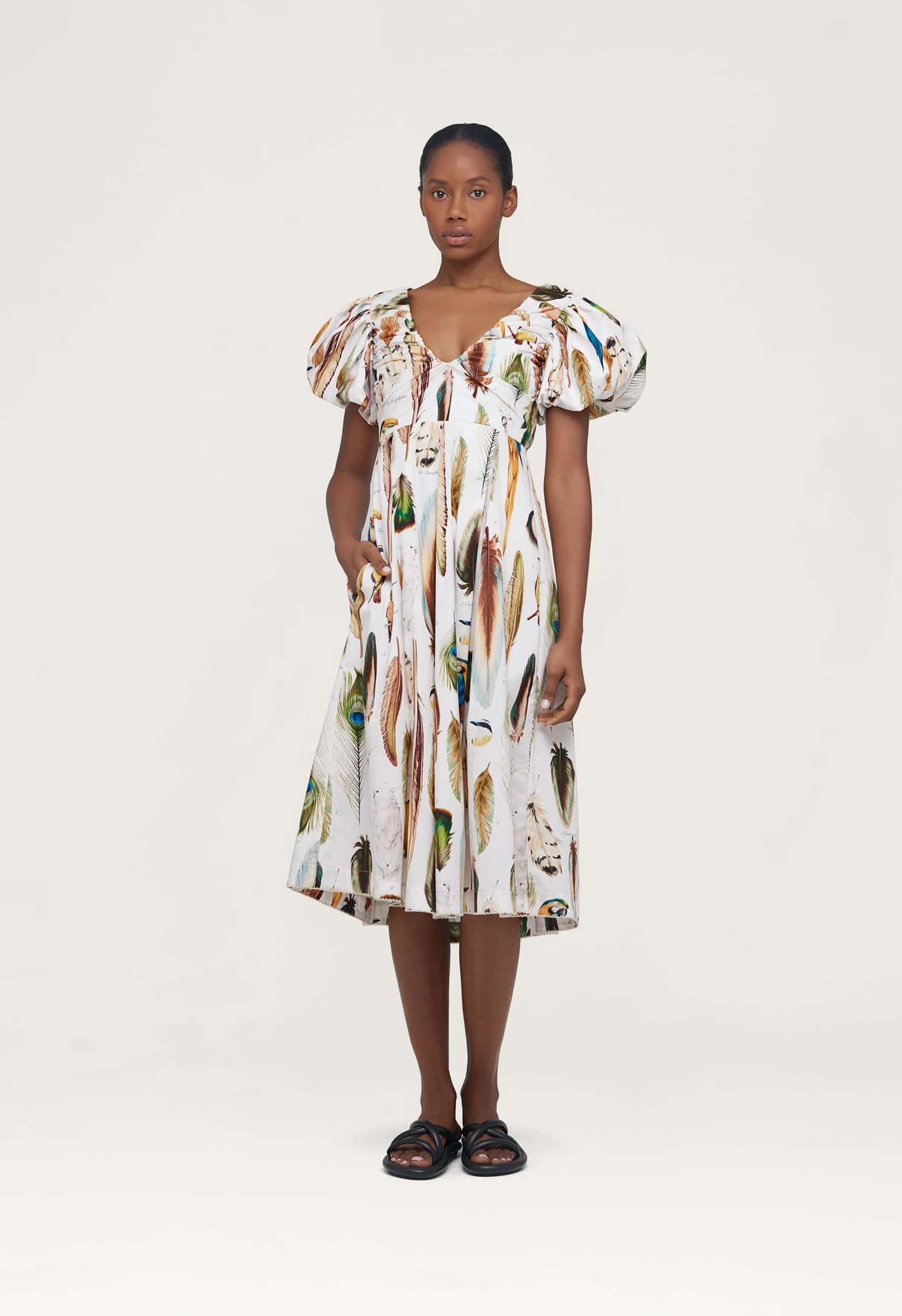 Chontaduro Pluma Midi Dress