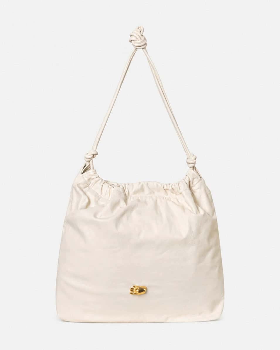 Le Sac G Cream Leather Bag
